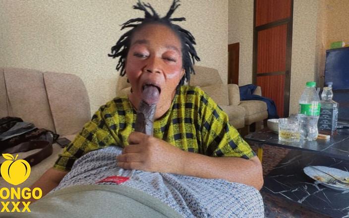 BongoXXX: Grandota madrastra chupando esta gran polla negra por diversión