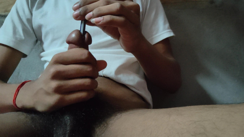 Home X Cum: Masturbation, garçon indien mignon