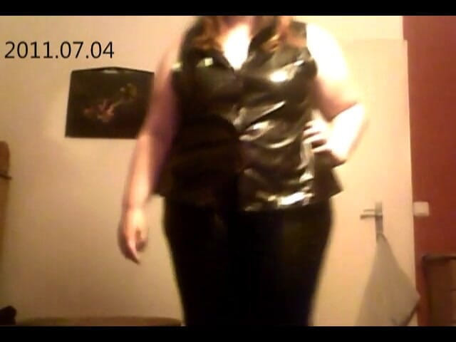 tammara big: Vestido de leder