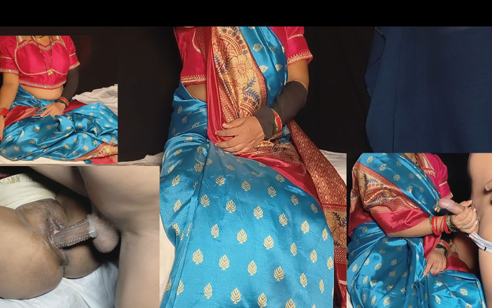 Desi step mom: Я, моя сексуальна чиста зведена сестра, в шовковому сарі, біле, з товстим презервативом застрягла, її маленька піхва туга