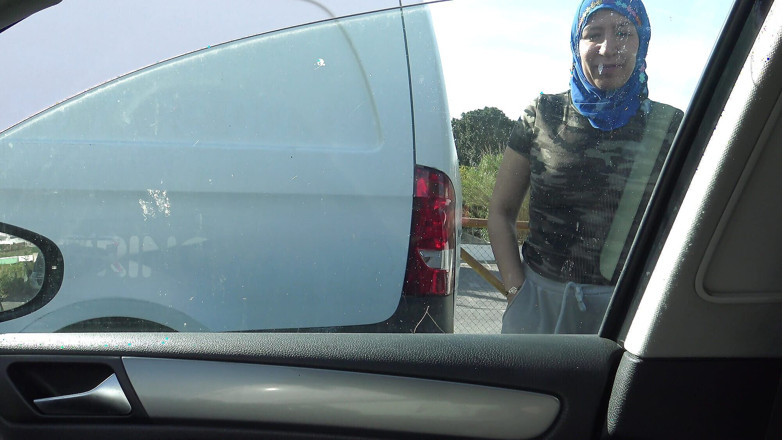 Souzan Halabi: Algerian Slut Fucks in Car in the Parking Lot of...