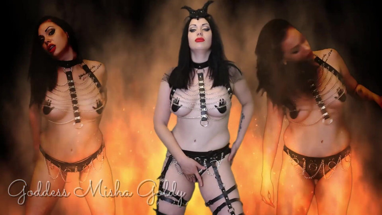 Goddess Misha Goldy: ¡Solo no dejes de masturbarte! ¡Tu orgasmo acabará con tu vida...