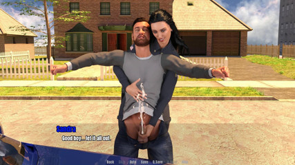 Dirty GamesXxX: Oma's huis: grote pik, cumshot onderweg afl. 28