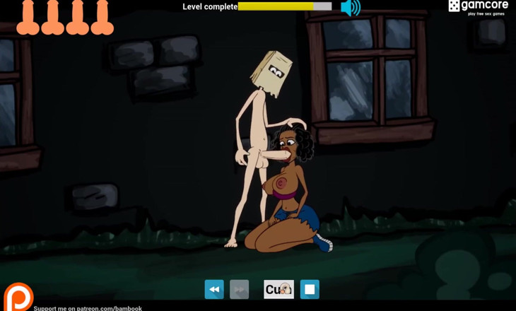 Cumming Gaming: Fuckerman - Ep.3 : Těsný ebenový zadek (hardcore hentai herní porno hraní)