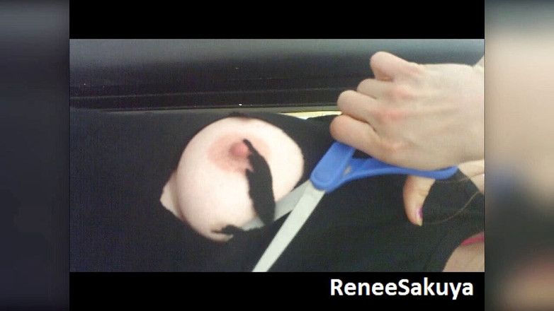 Renee Sakuya: おっぱいペイントとクローズアップ