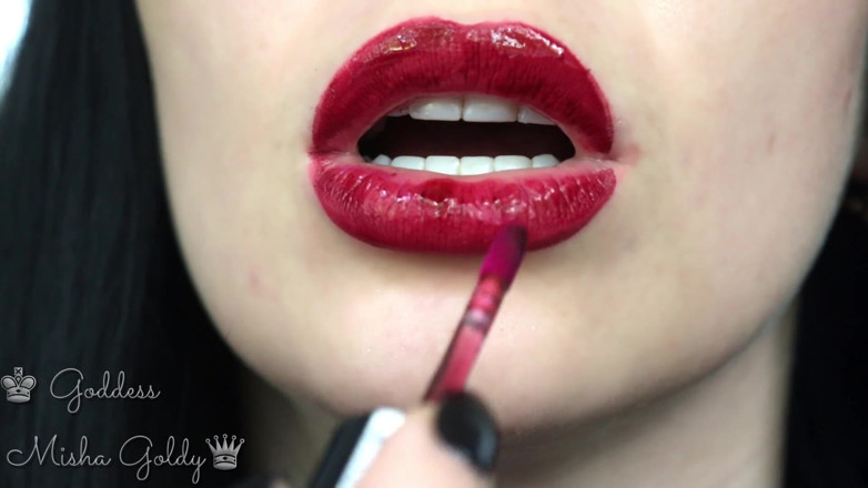 Goddess Misha Goldy: Komm auf meine großen lippen und nutte-rauch!