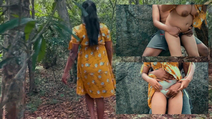 Desi_cum: Hintli teyze onu ormanda çıplak sikiyor