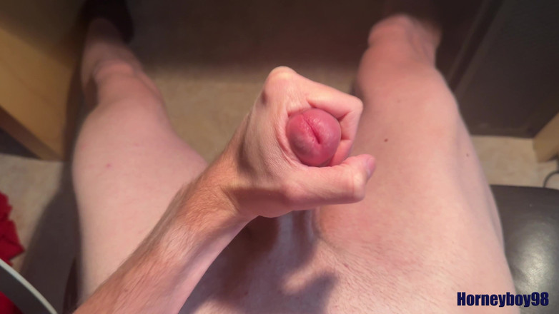 Horneyboy98: Twink in Home Office Wix si scatena e spruzza