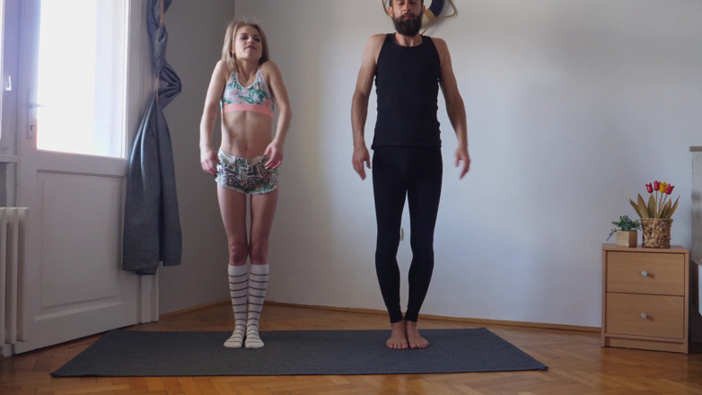 Camvivian: Entraînement joga exercice ensemble pour la première fois