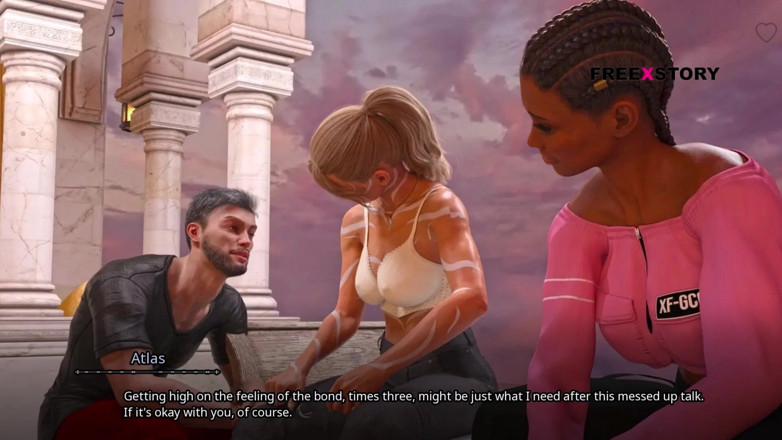 3D Cartoon Porn: The Seven Realms - 2 Times Threesome Sex. Leyala and Kali Rides...