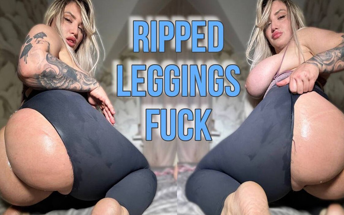 Swag Russian Panda: Xé toạc âm hộ leggings