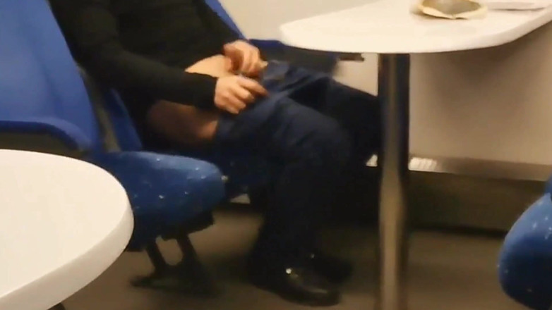 Wanker forever: Risicovol aftrekken in de trein. Bijna betrapt