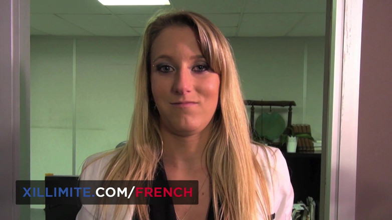 French girls at work: Sodomie avec Français blonde en lingerie
