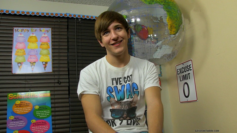 Teach Twinks: Pierwszy raz Colby na planie
