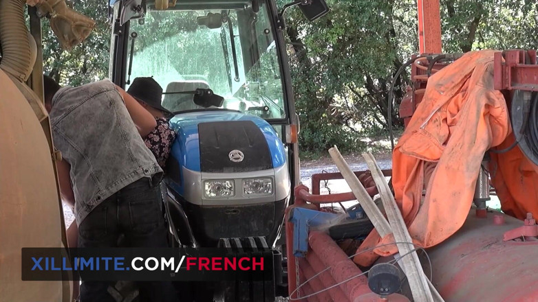 French girls at work: Plattelandseks met een boer
