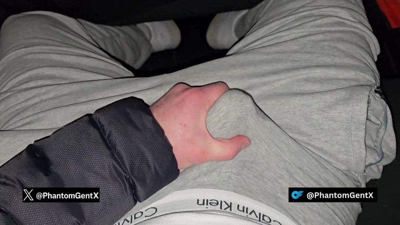 PhantomGentX: Ragazzo tedesco con presborra nel grigio si masturba in macchina...