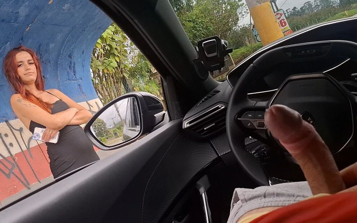 ksalnovinhos: Riskante handwerk in de auto voor de knappe bij de...