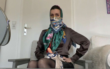 Lady Victoria Valente: hedaskarph aur kloth maask phiting - aap aaj jhatka-oph dyooti par...