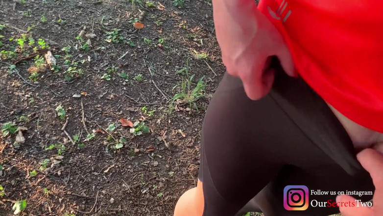 Our Secrets: Cum in her panties while hiking in the woods - very...
