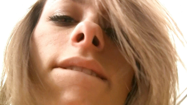 Pink Kitty: Petite teen Riley Jensen enoys a sybian ride