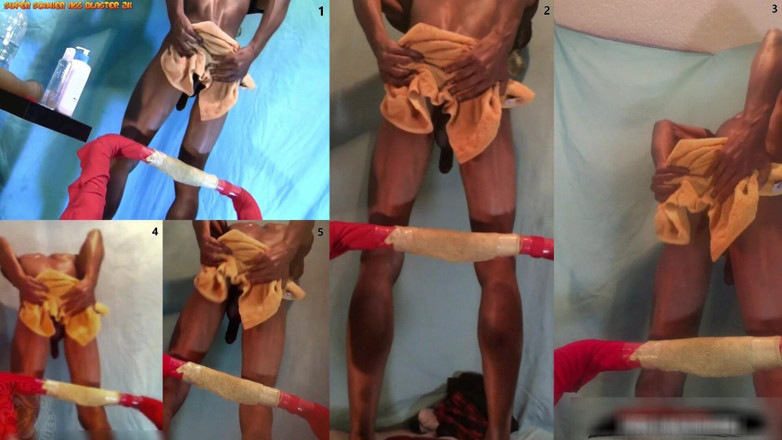 Ass Monkey: 浣腸アナル - 私の口とお尻にバットプラグで深く濡れた水ファック - DJバットプッシー