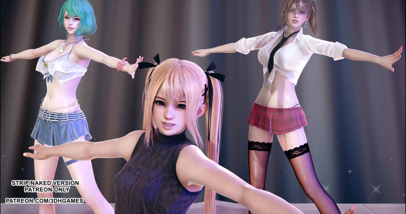 3D-Hentai Games: [mmd] Завойовник доа Марі Роуз Місакі, гарячий танець тамакі 4k 60 кадрів в секунду