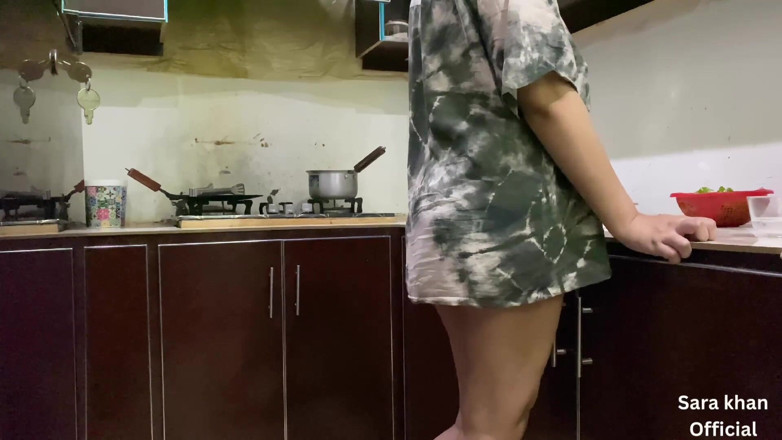 Sara Khan studio: My Pakistani Devar Again Fuck Me in the Kitchen(hindi Audio)