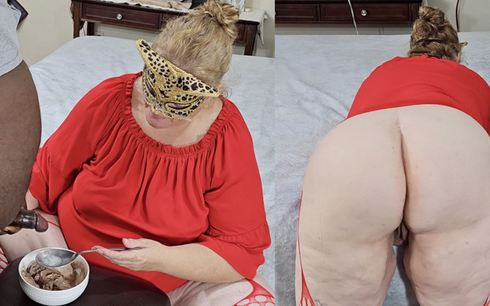 Jamdown26 Big Fat Ass BBW SSBBW Porn: 얼음에 정액 - 정액 먹기(거대한 정액을 따먹는 흑인 남자)