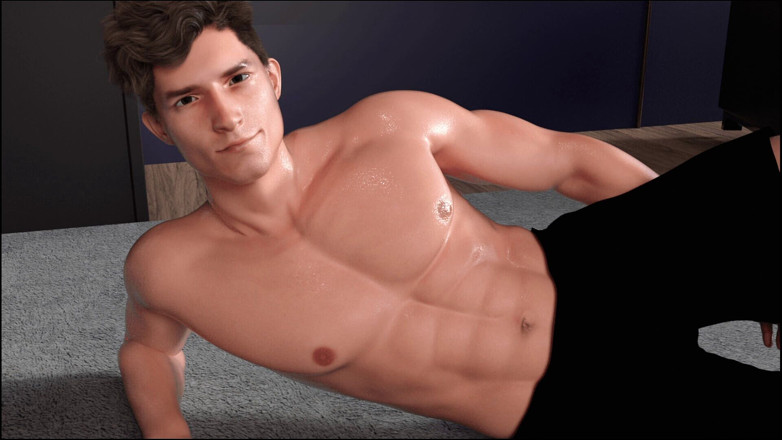 Femboy Maaya: Ryder fait de l’exercice et je le taquine - Just Bros :...