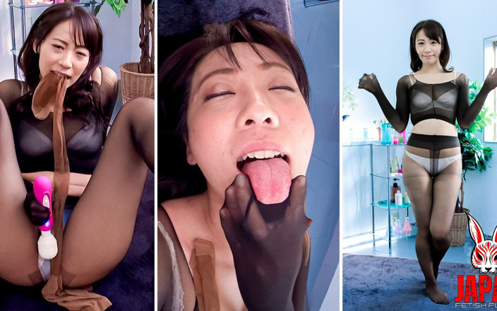Japan Fetish Fusion: Соблазнение Yuri Momose в нейлоновых колготках