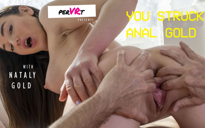 AllVRPorn: Golpeó oro - semen anal en la boca