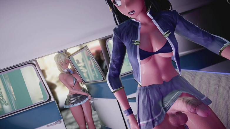 Velvixian3Futanari: Oto dildolu futa (halka açık seks) (futa transeksüel)
