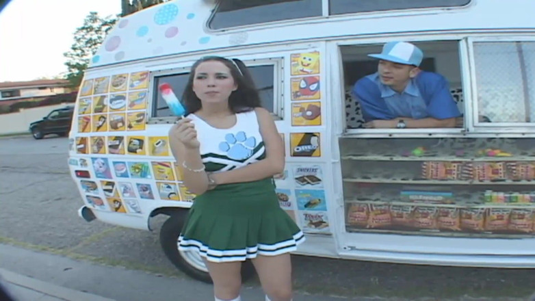 Crispy Teens: Ice cream dude fuck hot teen cheerleader