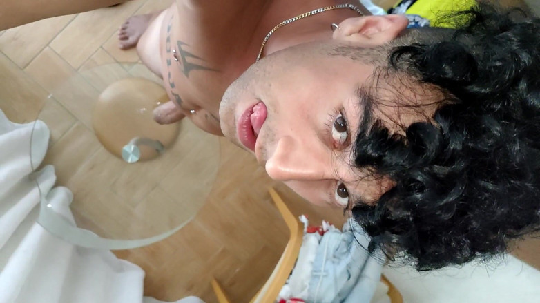 Idmir Sugary: Tjock kuk cumshot och gnugga egen sperma på kuk till...