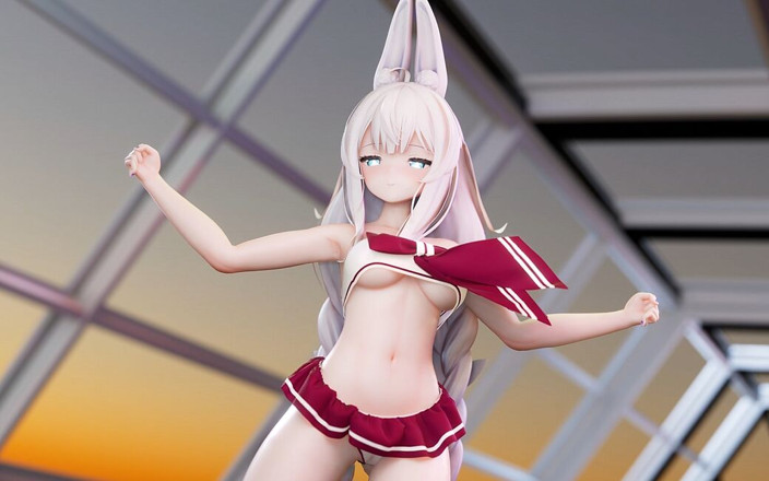 MikuMotion: [mmd] Grious-Wigglewiggle joven conejito vestido de estudiante minifalda