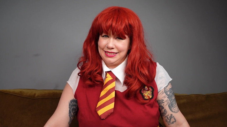 Deanna deadly: Hermione nggak bisa berhenti ngawati kontol kecilmu!