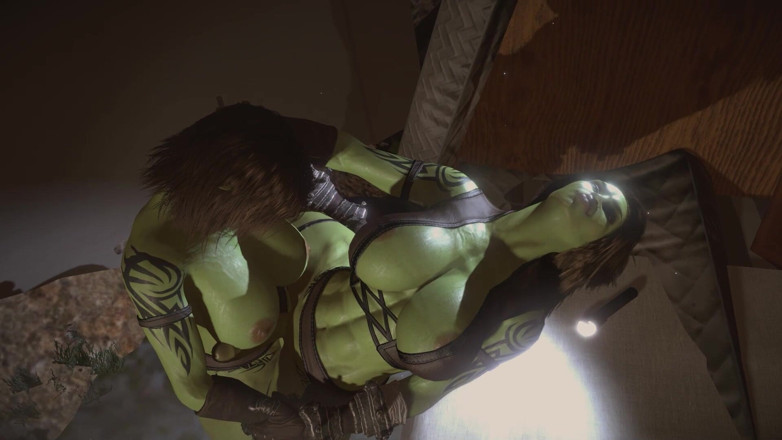 Wraith Futa: Trois Orks Futa Baisent Dans Une Maison Àbanodned