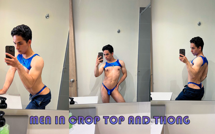 aodaboy: Männer in Crop Top und dessous