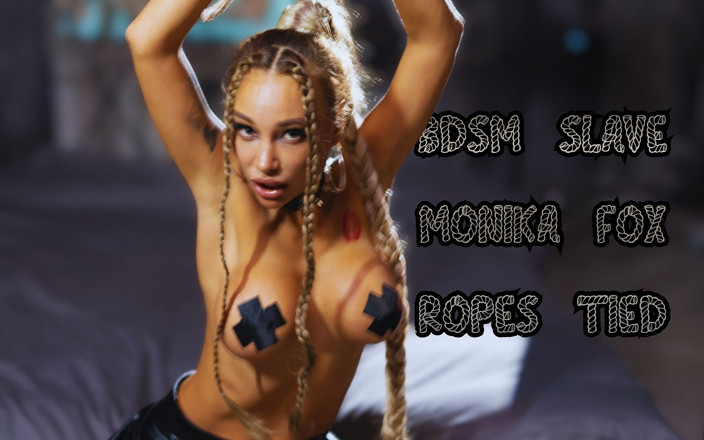 Monika Fox: Bdsm köle Monika Fox iplerle poz verdi