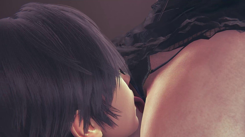 Joas22222: Une blonde anime à forte poitrine dans un hentai en 3D - léchage...
