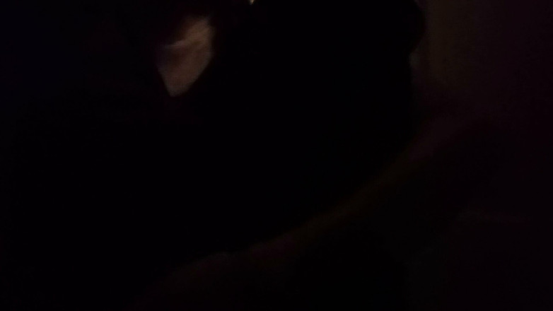 BW_Dolphin: Grande fica nera pelosa si masturba di notte nel buio....