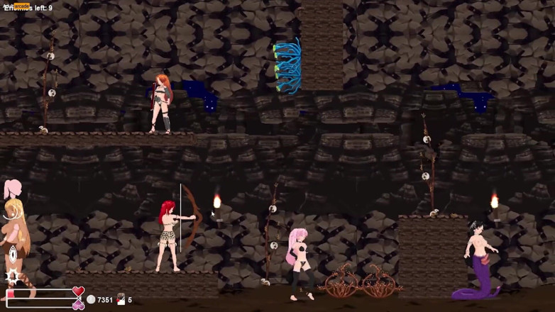 LewdArcade: Ангел Маріель, бічна прокручувач, трансгендерна порно гра, частина 06