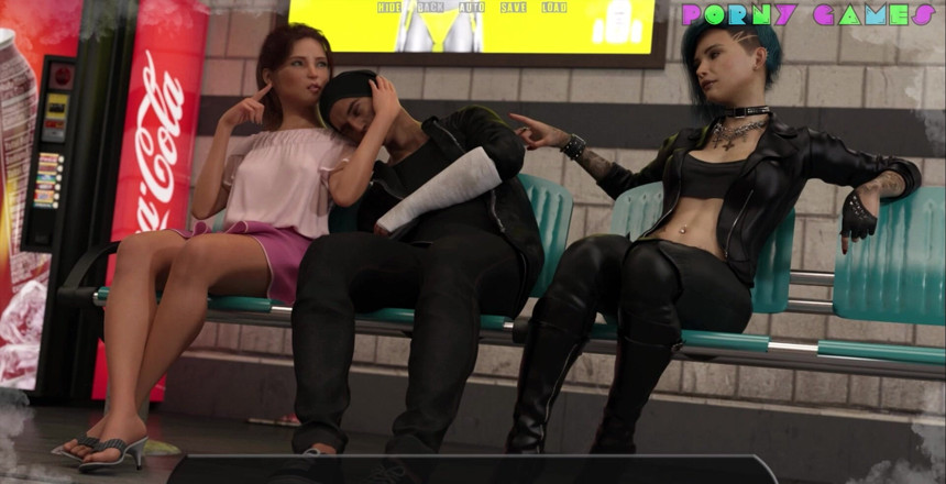 Porny Games: Half huis - dutje op het treinstation (31)
