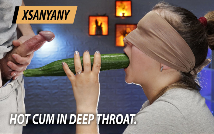 XSanyAny: Éjaculation torride dans la gorge profonde