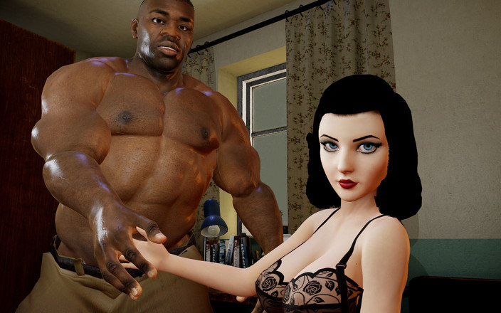 JubeiKibaFH: Enorme polla negra follada por Elizabeth Bioshock y preñada