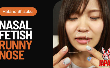 Japan Fetish Fusion: Pemerhatian hidung dan melancap dildo hidung berair oleh si cantik...
