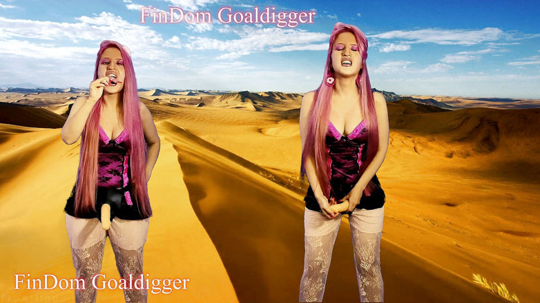 FinDom Goaldigger: Gode ceinture, coaching masturbatoire