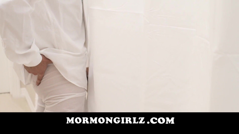 Mormon Girlz: Mormon Girlz- Church teen sucks off a big elder cock
