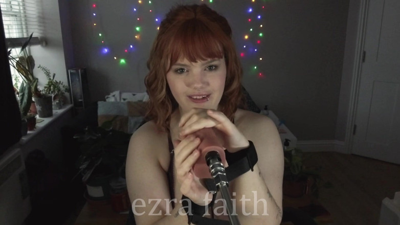 Ezra Faith: Ring Gag POV Blowjob and Pussy Fuck