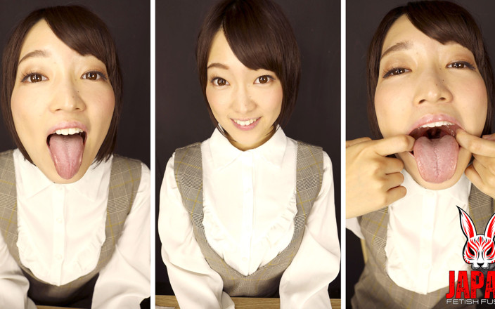 Japan Fetish Fusion: Długi język, gruba rożna: Ameri Hoshi nakazuje ci oglądać.